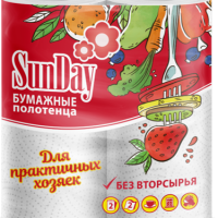 Полотенца SunDay 2сл 2шт (30/420)