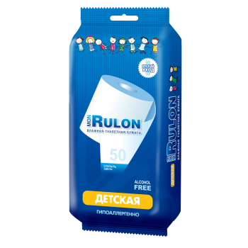 Туалетная бумага влаж Mon Rulon детская 50шт (28)