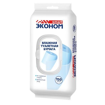 Туалетная бумага влажная Smart 150шт (24)