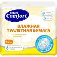 Туалетная бумага влаж Smart Comfort 42шт Kids ромашка (45)