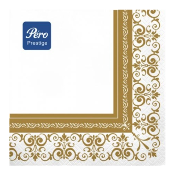 Салфетки Pero Prestige 33х33 3сл 20шт Аэлита (12)