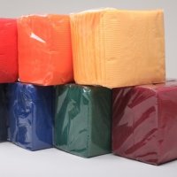 Салфетки бумажные Макс 1слой 50шт 24х24см ИнтенсивЖелтый (30) =6347257009115=