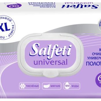 Полотенца влаж 60шт универсальные Салфети (10)