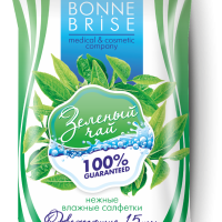 Салфетки влаж  15шт зеленый чай Vestar (100)