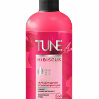 Гель для душа Tune 500мл Гибискус дозатор (12)