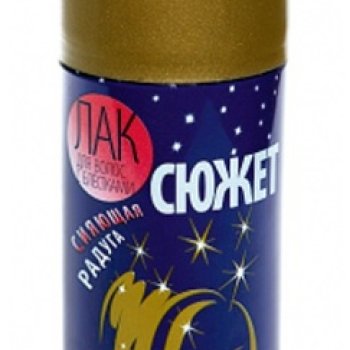 Лак с блестками 100мл Сюжет золотой Сибиар (15)