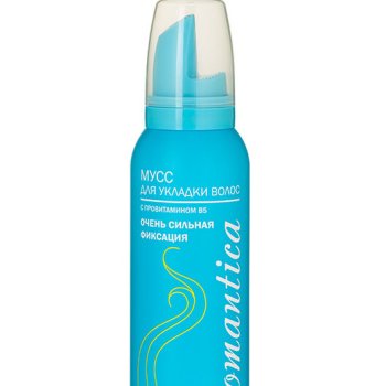Мусс для волос 145мл Романтика провитамин B5 голубой Сибиар (24)