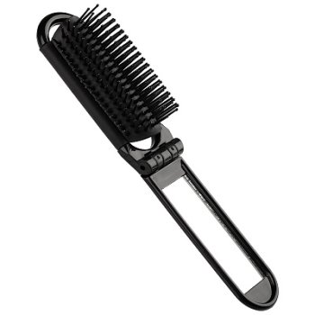 Расческа  массажная 10.5х4см складная с зеркалом BR-06 (300)