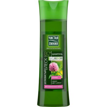 Шампунь ЧистаяЛиния 400мл Клевер  для окраш волос (6/12)
