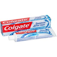 Зубная паста Колгейт 100мл Тройное действие Экстра отбеливание (12/48)