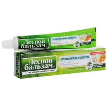 Зубная паста ЛеснойБальзам 75мл Ромашка (1/48)