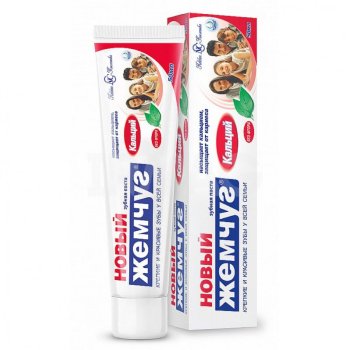 Зубная паста НовыйЖемчуг 50мл Кальций (6/36)