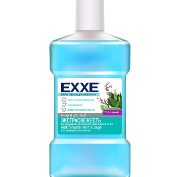 Ополаскиватель для полости рта EXXE 500мл Экстрасвежесть голубой (12)