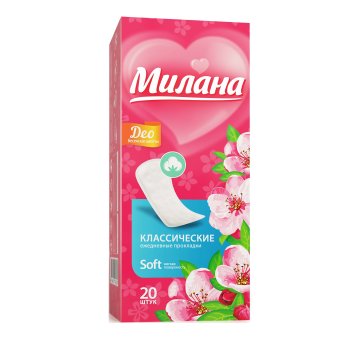 Прокладки ежедневные классические Милана soft deo Весенние цветы 20шт (48)