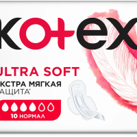 Прокладки ультратонкие Котекс нормал софт 10шт (10)
