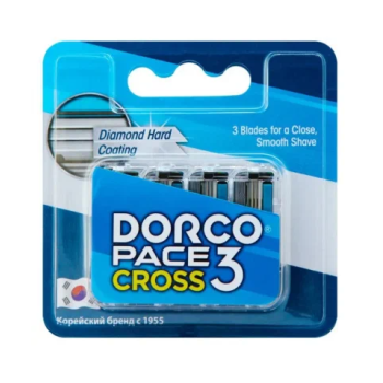 Кассеты Dorco Pace Cross3 3лезвия 4шт блистер (12/48)