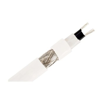 Кабель греющий саморегулирующийся 15Вт/м пищевой белый SRF 15-2CТ Грейка медь (15)