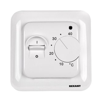 Терморегулятор Rexant R70XT белый механический датчик температуры пола