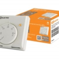 Термостат TDM НТ-1 10А открытого монтажа, механический, белый