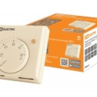 Термостат TDM НТ-1 10А открытого монтажа, механический, крем