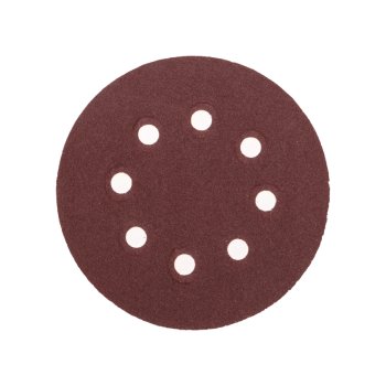 Диск абразивный 125мм Р120 с отверстиями ворс липучка 10шт Kranz (10/50)