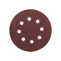 Диск абразивный 125мм Р180 с отверстиями ворс липучка 10шт Kranz (10/50)