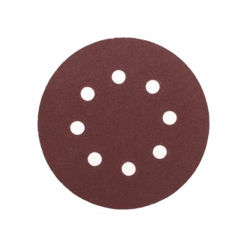 Диск абразивный 125мм Р180 с отверстиями ворс липучка 10шт Kranz (10/50)
