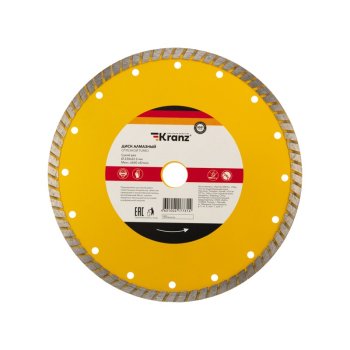 Диск отрезной алмазный Турбо 230x22.2х2.8х10мм Kranz (40)