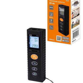 Дальномер лазерный 40м IP54 2xR03 TDM Алмаз ЛР-40 (500)