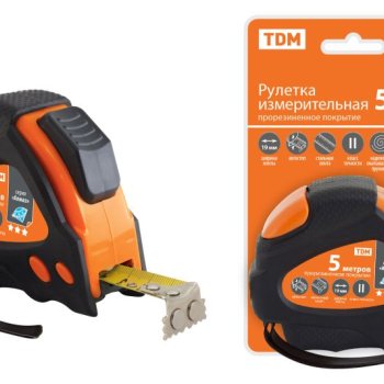 Рулетка  5м x 19мм автостоп Алмаз TDM (1/60)