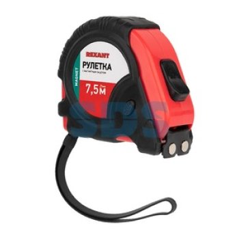 Рулетка Rexant Профи  7.5м х 25мм прорезиненный корпус магн зацеп  (12)