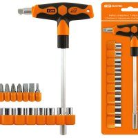 Набор инструментов №3 21 предмет (отвертка с Т-образной ручкой с битами и торцевыми головками) TDM (6/48)