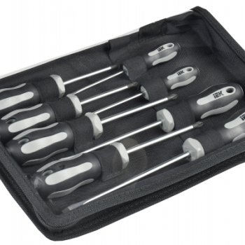 Отвёртки набор IEK 8шт 4-шлиц 2-PH 2-PZ чехол ARMA2L 5 Т2 (10)