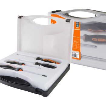 Отвёртки набор TDM 4шт 2-шлиц 2-РН чемодан (8)