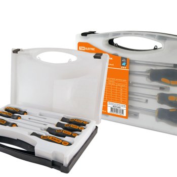 Отвёртки набор TDM 7шт 4-шлиц 3-РН чемодан (8)