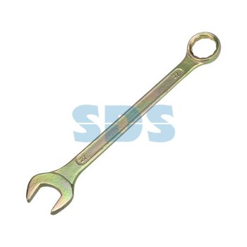 Ключ гаечный комбинированный 27мм желтый цинк Rexant