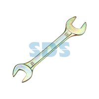 Ключ гаечный рожковый 13x14мм желтый цинк Rexant