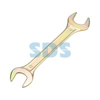 Ключ гаечный рожковый 17x19мм желтый цинк Rexant