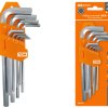 Набор ключей HEX 1.5-10мм 9шт длинные TDM (8)