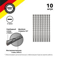 Бур по бетону 8х160мм SDS-plus Kranz 10шт (10/250)