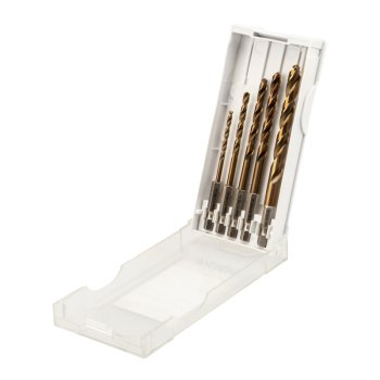 Набор сверл по металлу D3-8мм Р6М5К5 «Кобальт» шестигранный хвостовик 5шт пластиковый кейс Kranz