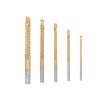 Набор сверл-фрез по металлу 5шт 3-4-5-6-8 Титан цилиндрический хвостовик Rexant