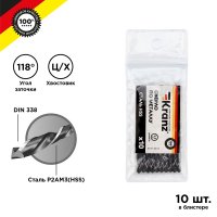 Сверло по металлу 3.5мм HSS 10шт Kranz (480)