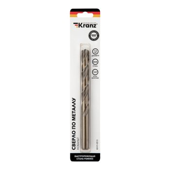 Сверло по металлу 12мм «Кобальт»  Kranz