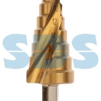 Сверло по металлу ступенчатое 4-20мм Kranz Титан (100)