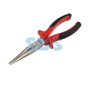 Тонкогубцы 200мм никелироваанные двукомпонентная рукоятка Rexant