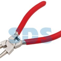 Щипцы для стопорных колец REXANT загнутый сжим 160 мм, обливные рукоятки