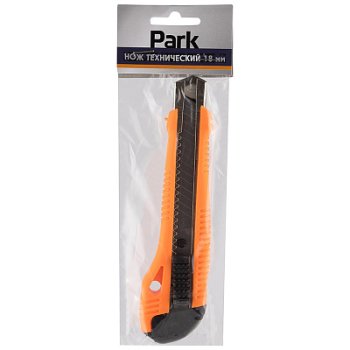 Нож технический сегментное лезвие 18мм Park (1/15/120)