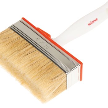 Кисть макловица 140x40мм пластиковая ручка, натуральная щетина Mokke Standart (1/12)