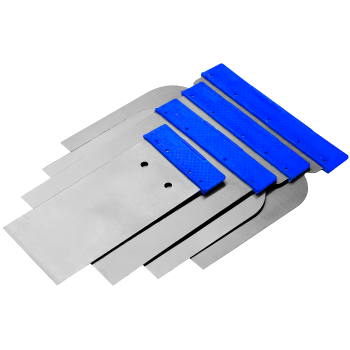 Набор шпателей (50, 80, 100, 120мм) тип "японские", сталь Штрих (1/10)